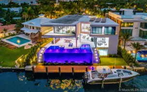 下载视频: 在佛罗里达州迈阿密的一座现代临海豪宅|1133 Belle Meade Island Dr, Miami, FL