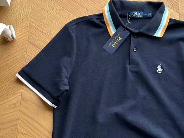 POLO Ralph Lauren/拉夫劳伦 小标刺绣 彩色螺纹 立体刺绣网眼棉翻领短袖Polo衫颜色:黑色 白色 藏青尺码:SXLS哔哩哔哩bilibili