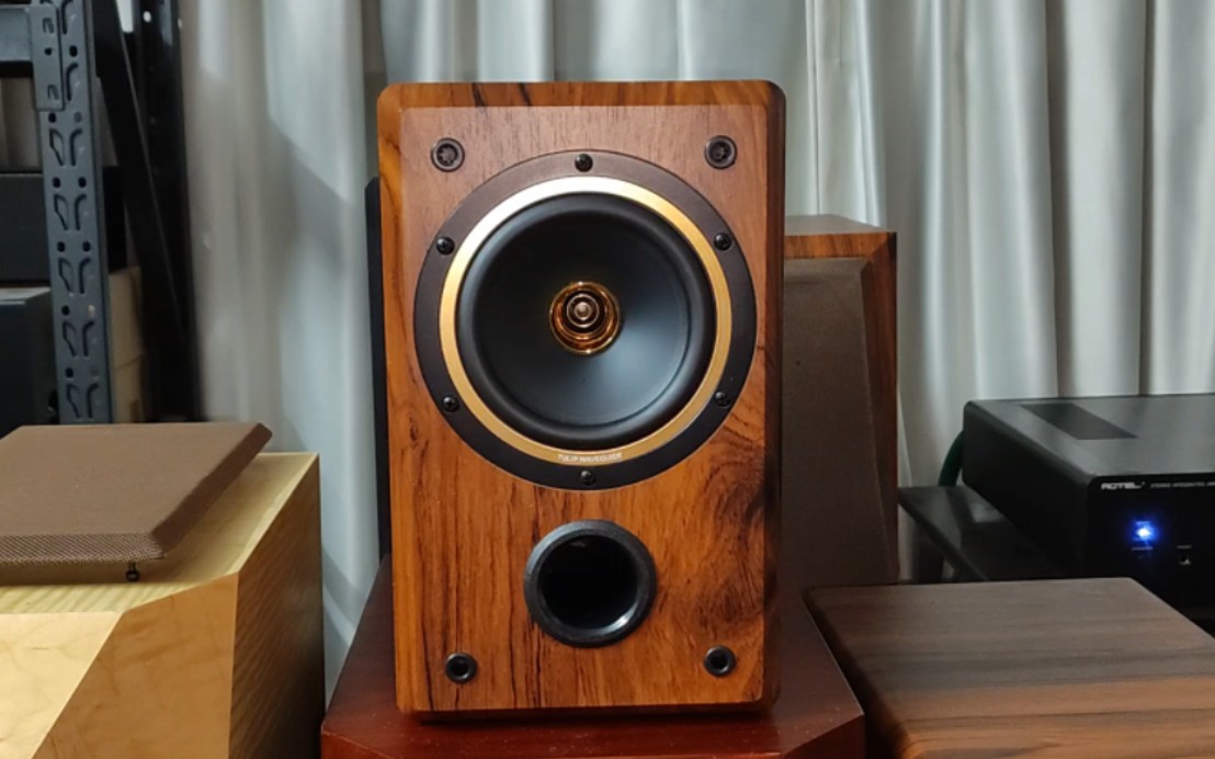 经典粤语歌曲,原创diy5寸同轴书架音箱,天朗喇叭!