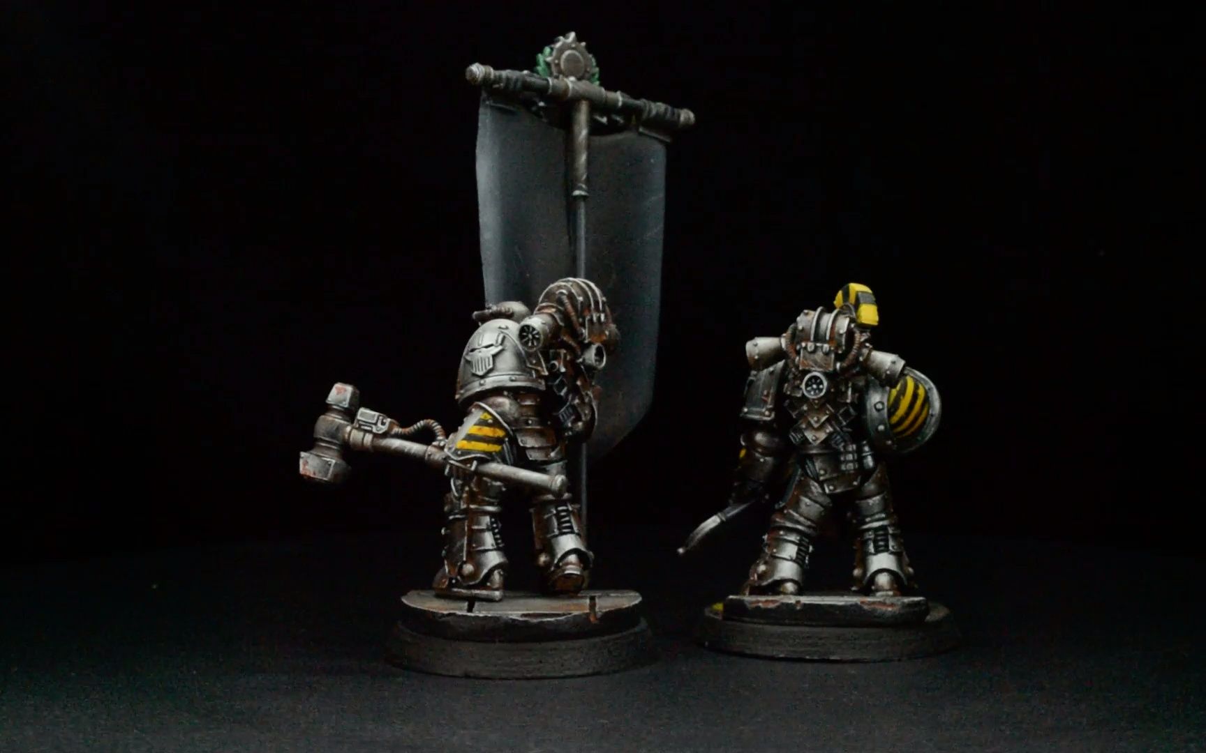 战锤 荷鲁斯之乱 钢铁勇士mk3指挥组_桌游棋牌热门视频