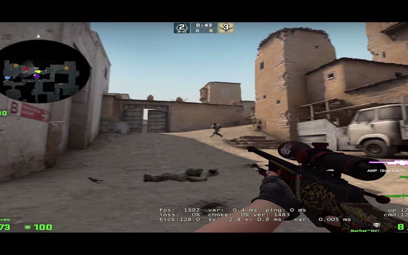 200小时萌新的甩狙集锦csgo