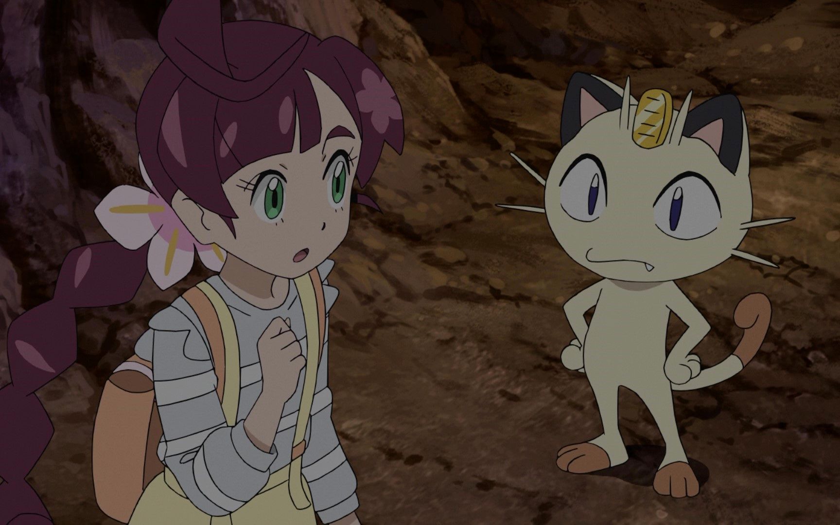 宝可梦旅途72集:地下迷宫洗牌大混乱,喵喵难得的表白!