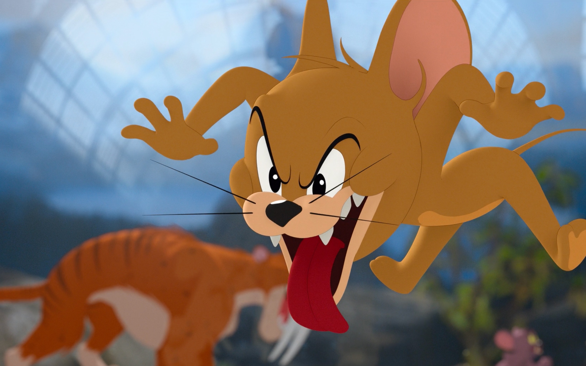 杰瑞扮剑齿虎吓瘫汤姆,损友开心日常就得皮一下!