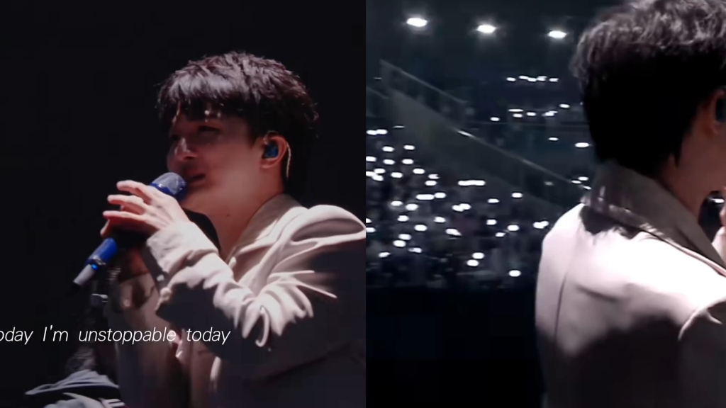 【周深】unstoppable舞台双视频拼接横屏版