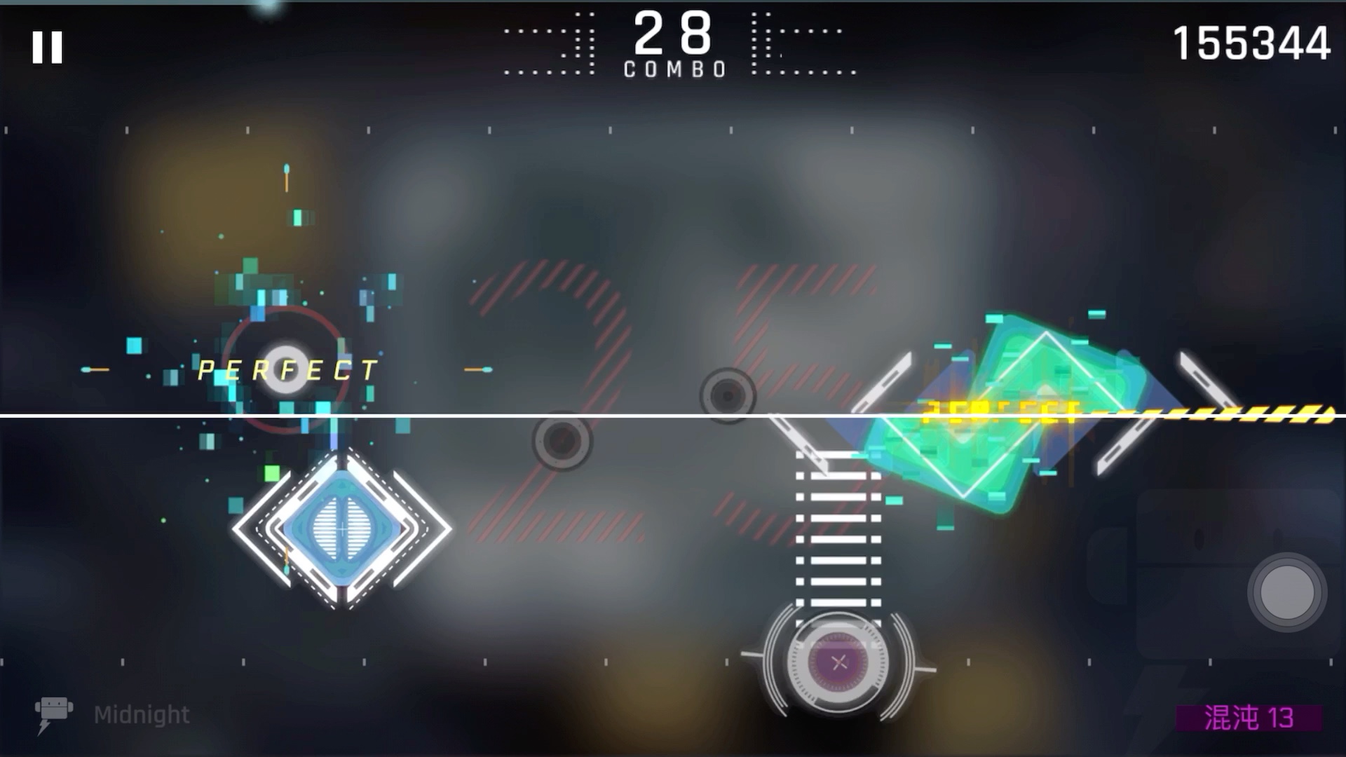 音乐世界cytus2 midnight混沌13c级 观看时请自备救心丸