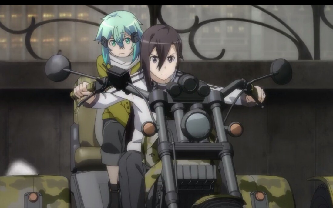 刀剑神域诗乃和桐人的相遇上