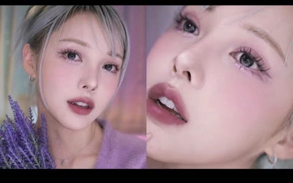 pony朴惠敏「就算不是冷色调也很漂亮90柔和的薰衣草妆容」