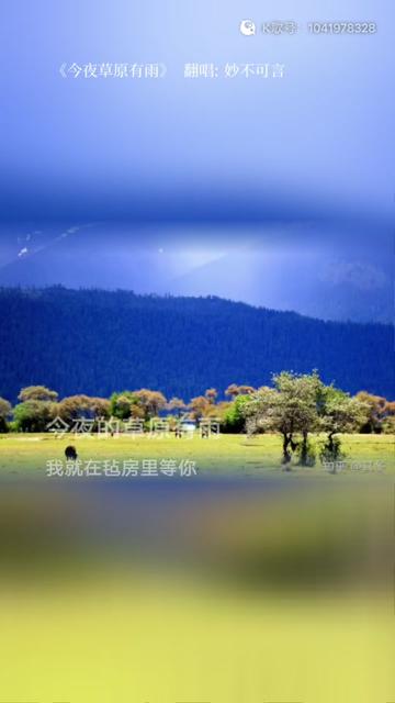 今夜草原有雨的图片图片