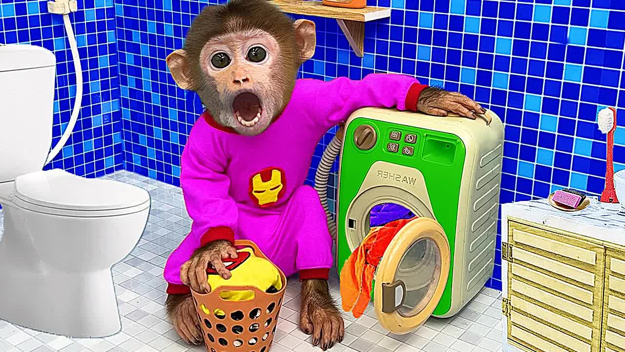 猴哥洗衣服做饭,样样拿手!