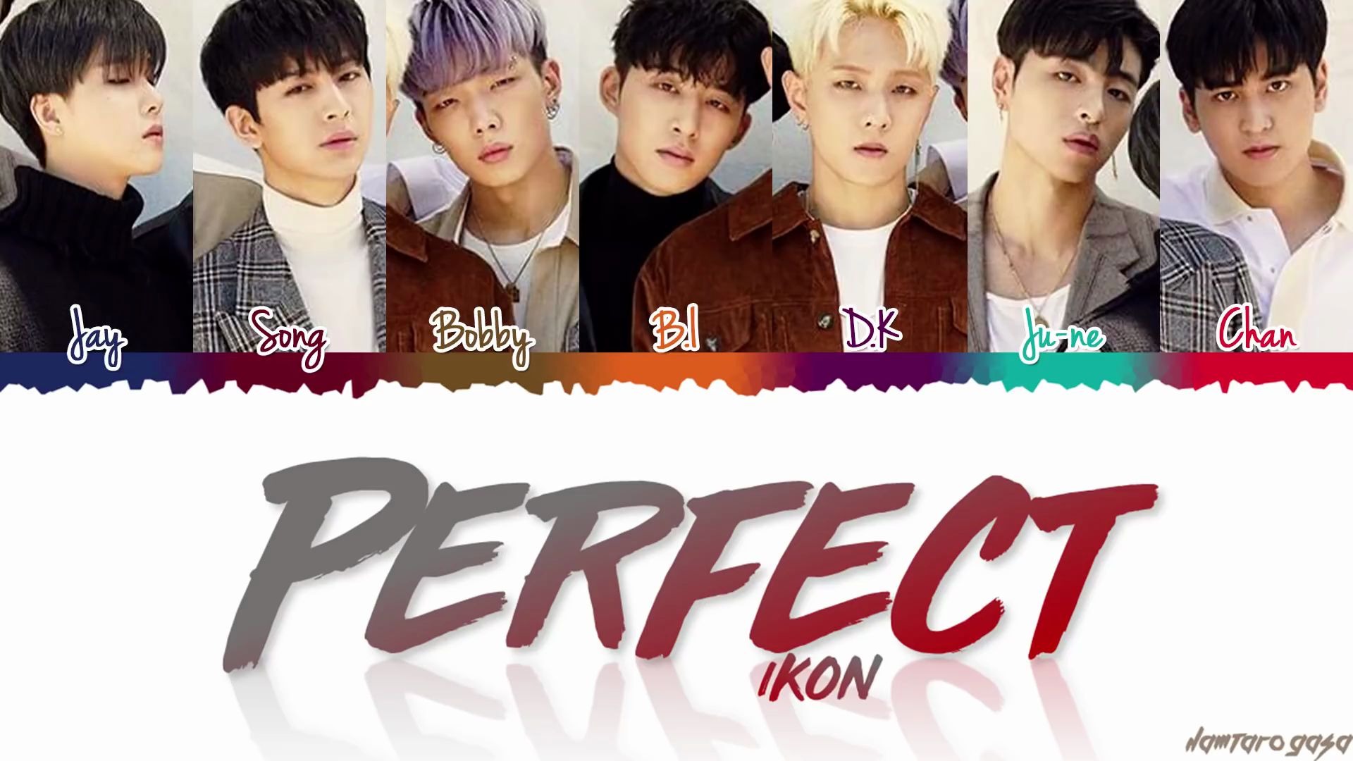 iKON  'PERFECT' 歌词版哔哩哔哩bilibili