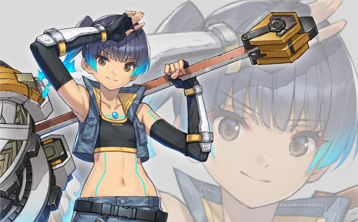 【异度之刃 3】观察战斗中圣奈的武器多种变化(慢镜头)