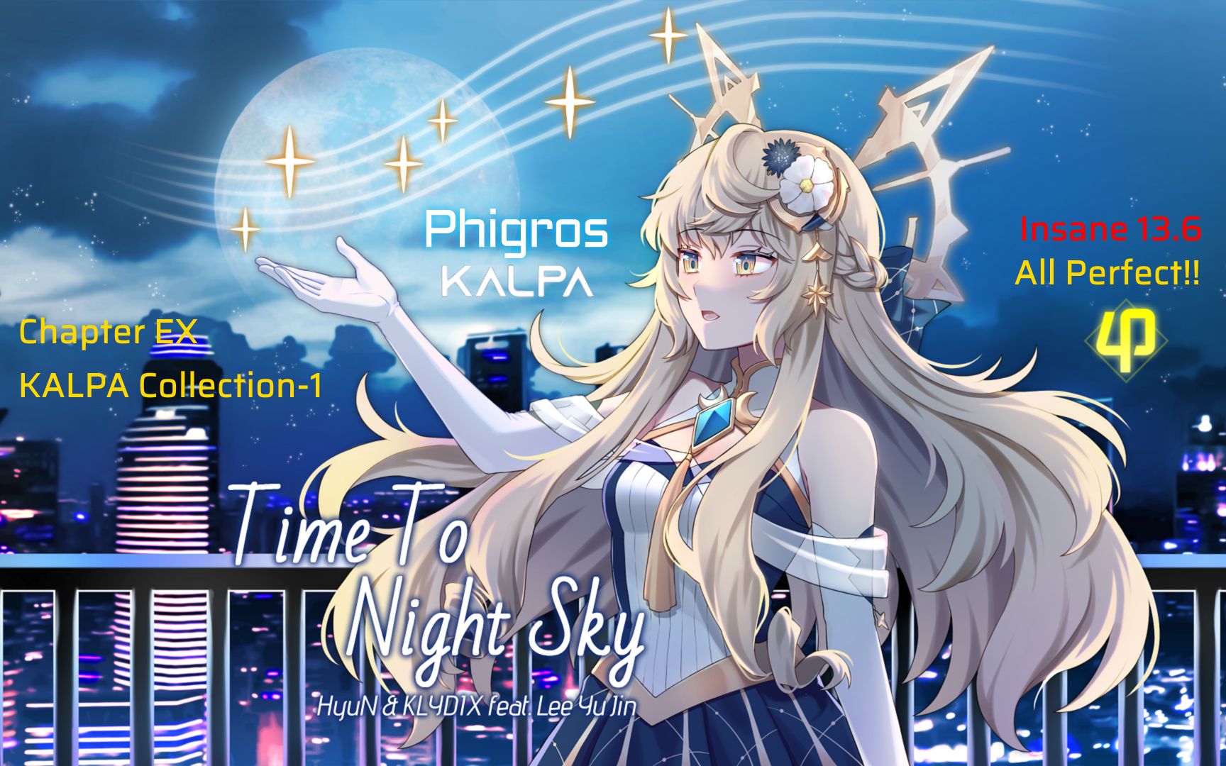 【phigros×kalpa】喝醉了的谱面|time to night sky (feat.