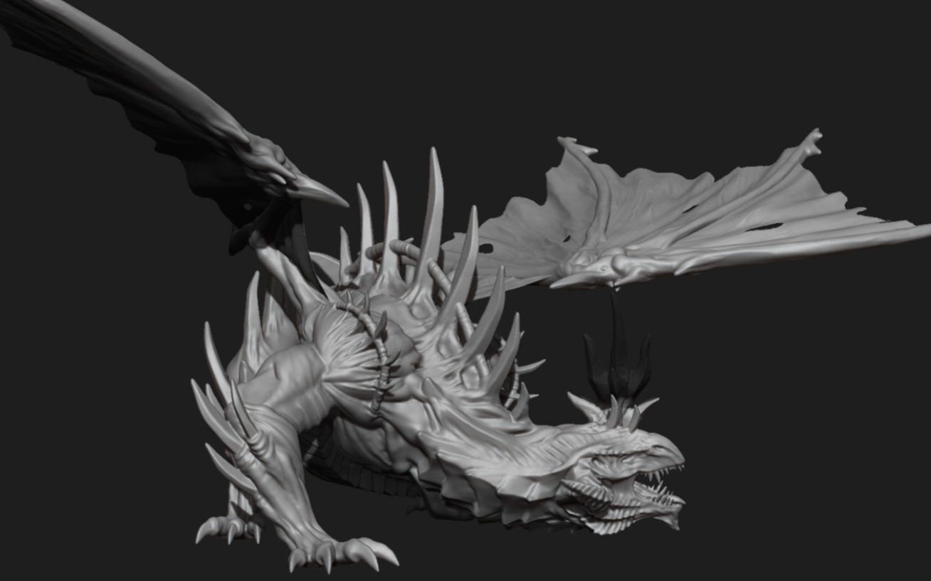 zbrush惊艳制作alpha龙鳞笔刷3d建模师必备建议收藏