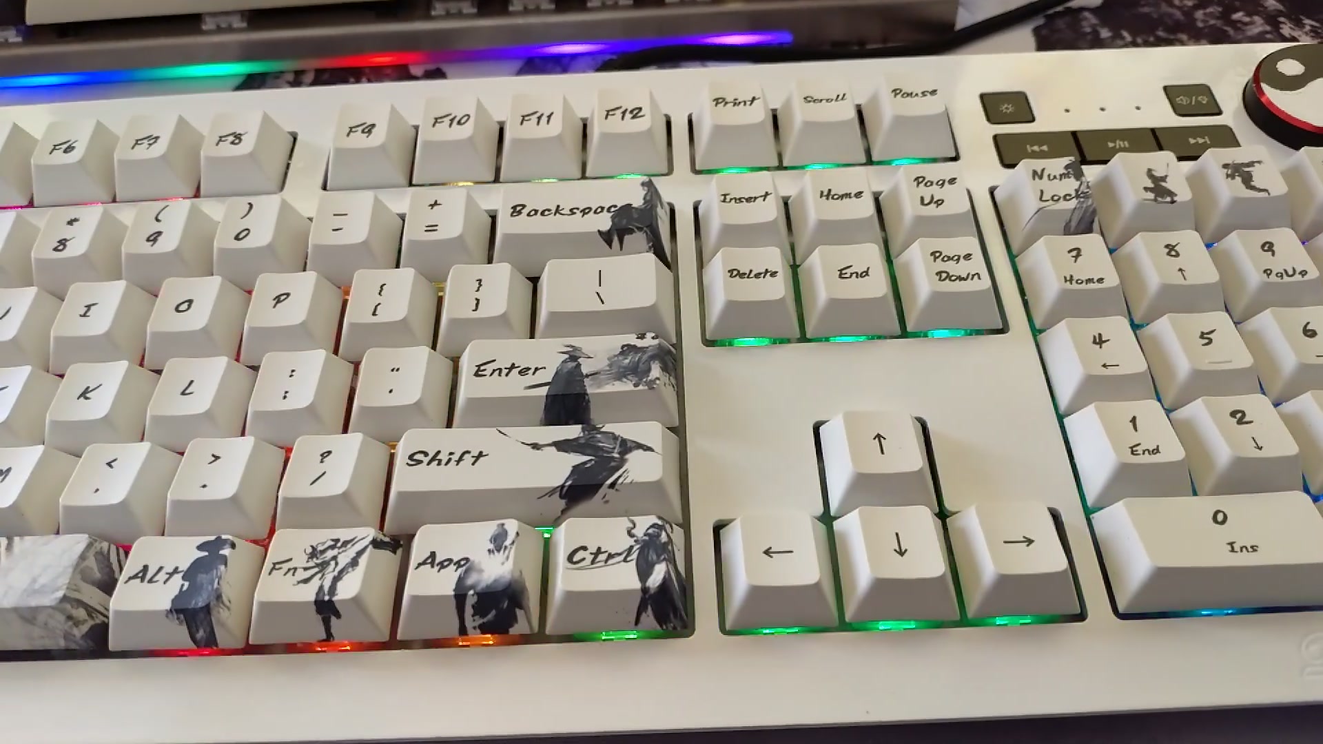 活动作品国风机械键盘08水墨风侠客行主题键帽