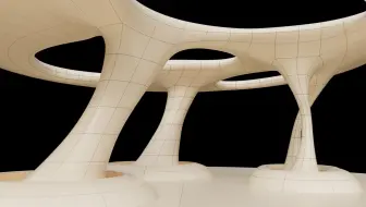 2025答疑084：小亮老师讲解3dsmax野生模型教程，中庭有机造型的模型制作