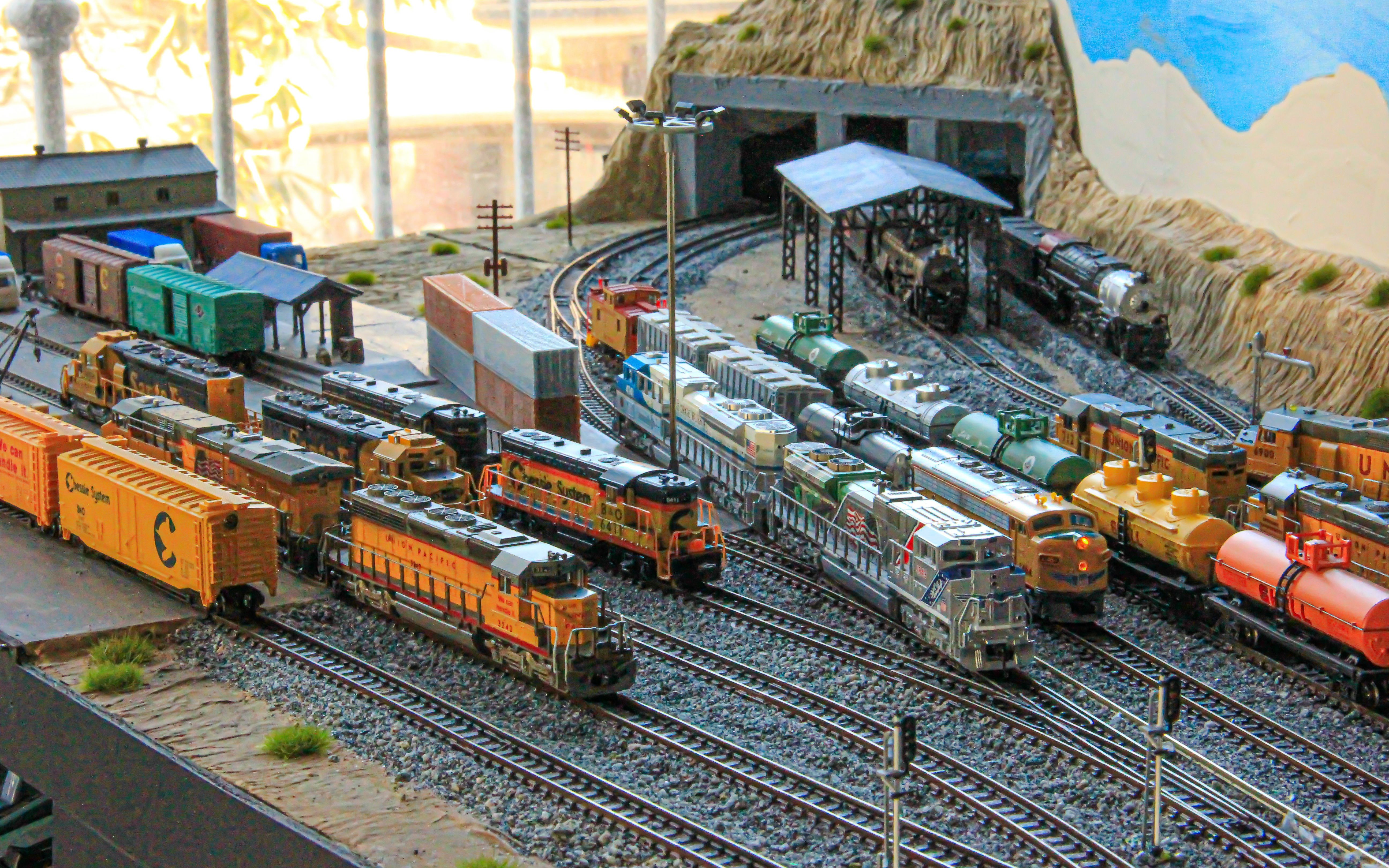 史上最强阵容n比例火车模型家中大运转5