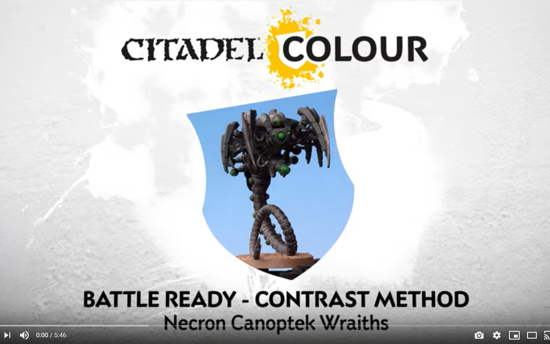 [图]How to Paint Necron Canoptek Wraiths – Contrast Method 太空亡灵 墓穴幽魂