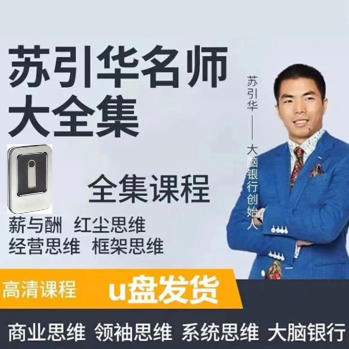 苏引华全集u盘视频大脑银行经营薪与酬总裁商业思维管理培训讲座