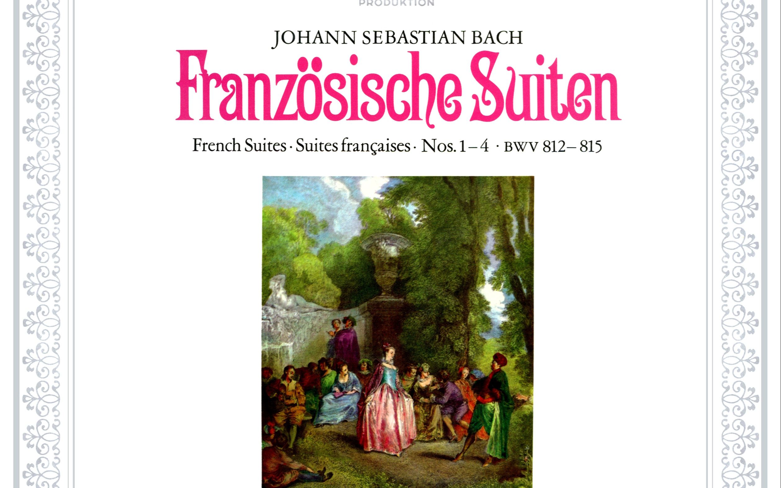 [图]巴赫：四首法国组曲 No.1-4 BWV 812-815 Huguette Dreyfus演奏 羽管键琴