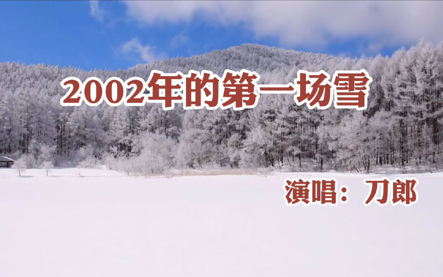 [图]刀郎的《2002年的第一次雪》当年真是太火爆了，沧桑的歌声真好听