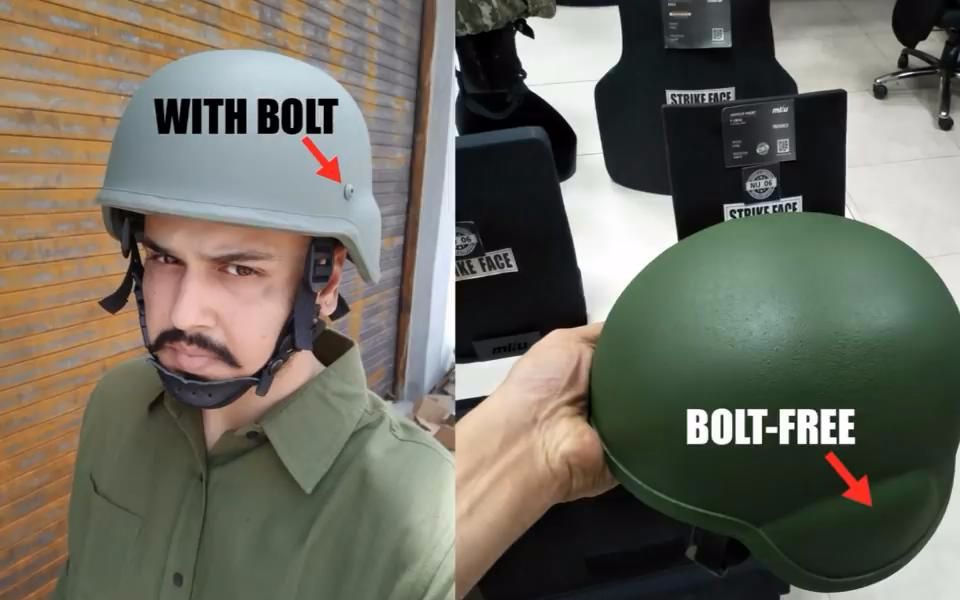 印度军队新型头盔生产线