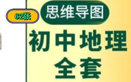 初中地理全部知识点梳理 62页思维导图 中考必看哔哩哔哩bilibili