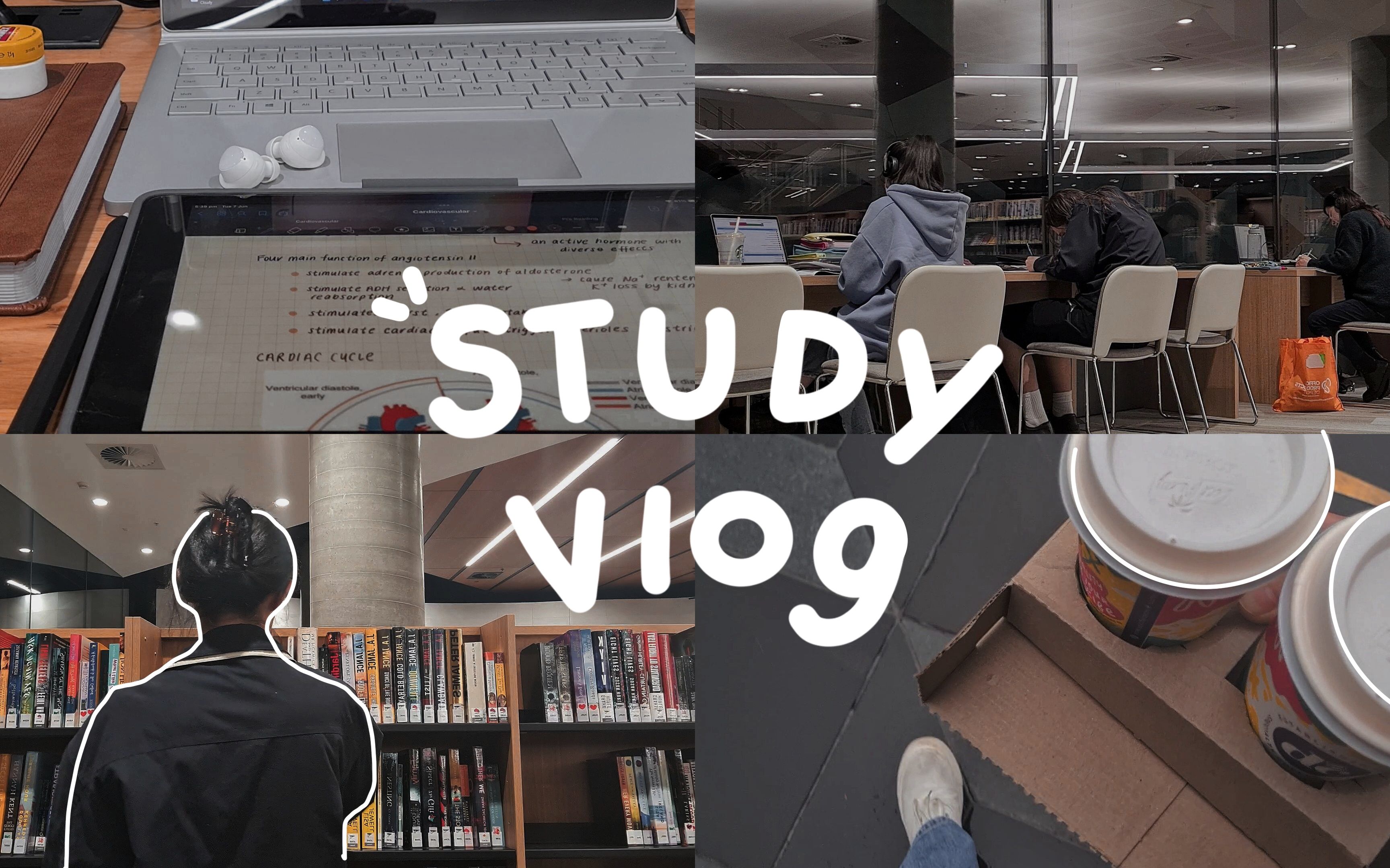 [图]study vlog | 阴雨天的图书馆 | 从白天学到傍晚 | 雨天沉浸式学习 | 护士姐姐的读研日常 | 墨尔本vlog | study with me