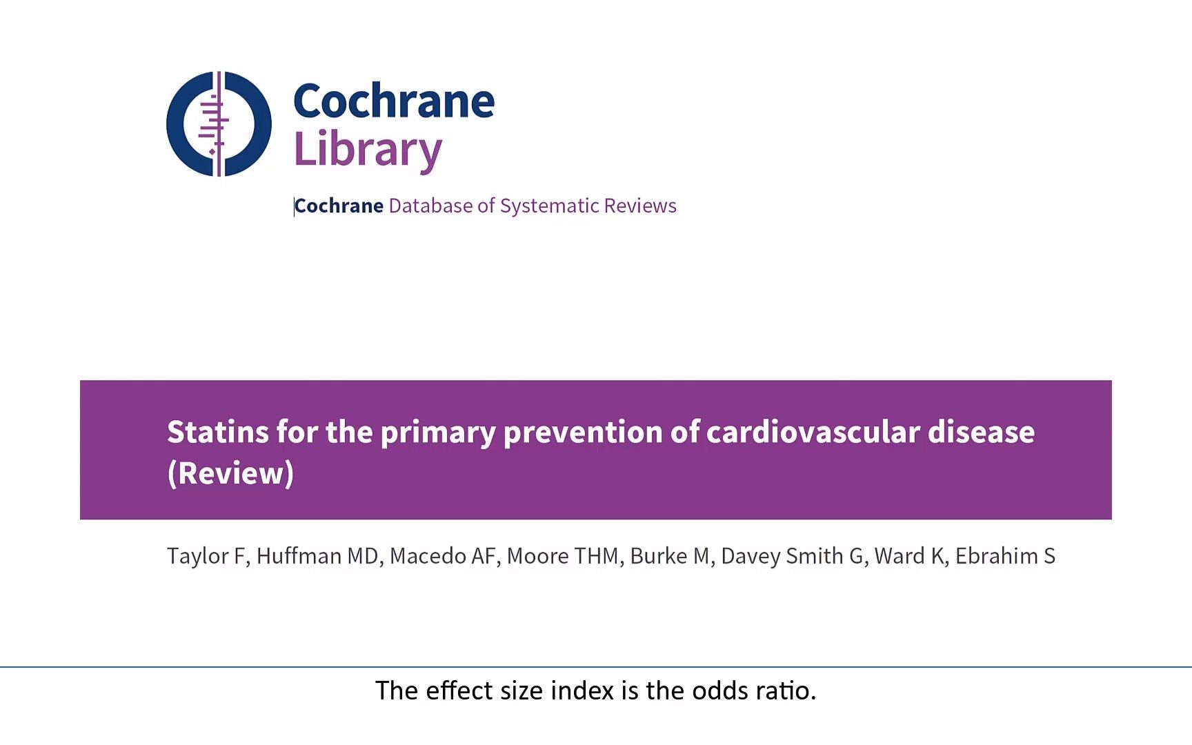 CMA元分析实例分析2  Case Study Statins and Cardiovascular Events哔哩哔哩bilibili