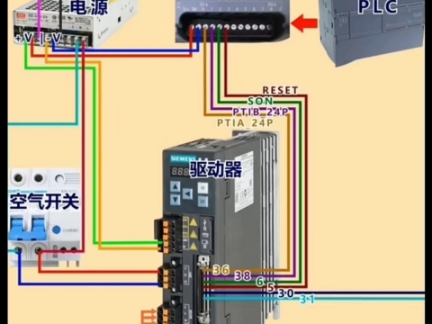 220v伺服电机接线图图片