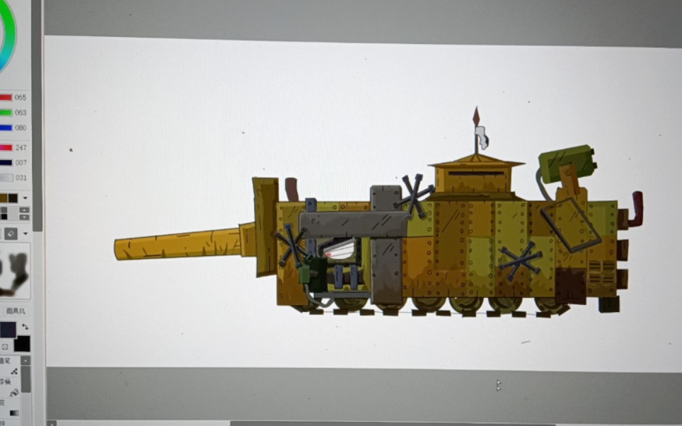 gerand门捷列夫宝刀未老电脑sai数位板绘制达瓦里氏致敬苏联的英雄