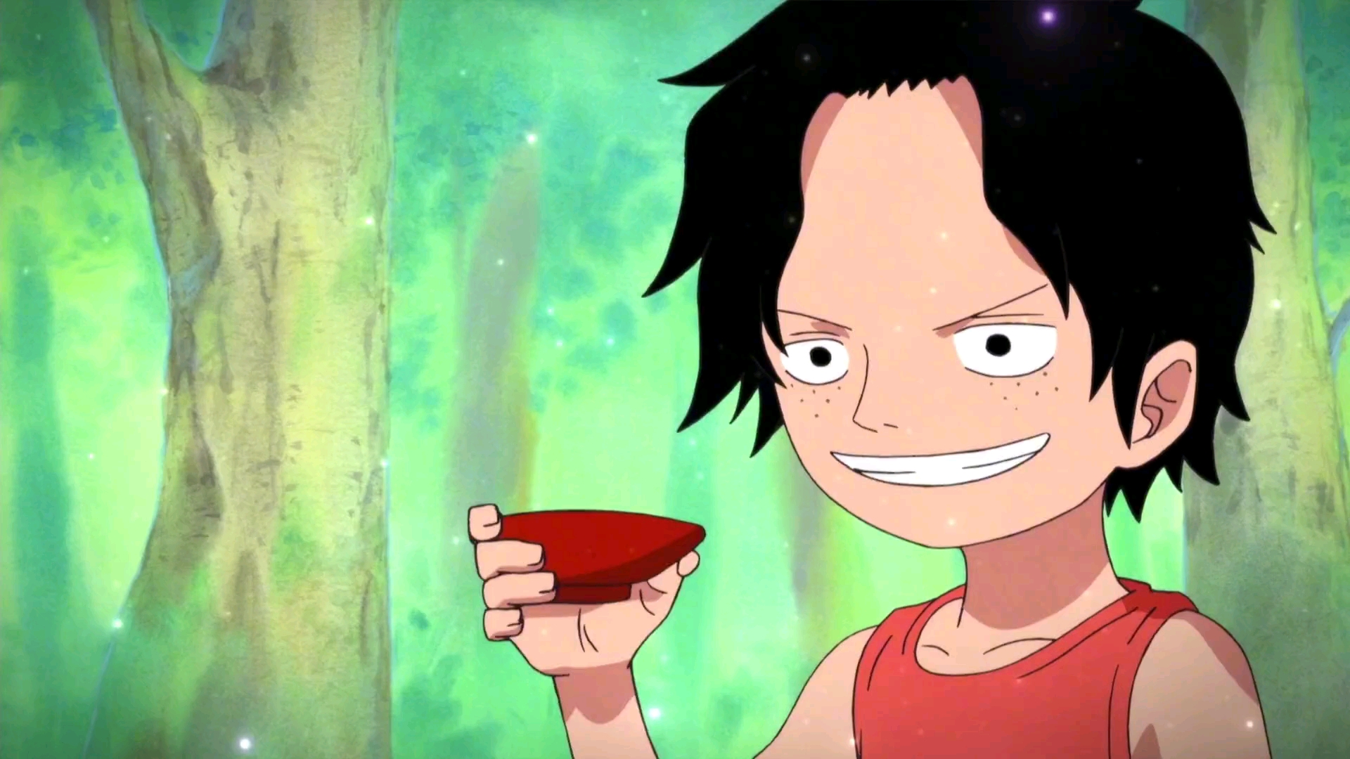 三兄弟小时候的幸福美好时光满满的回忆asl海贼王艾斯萨博路飞