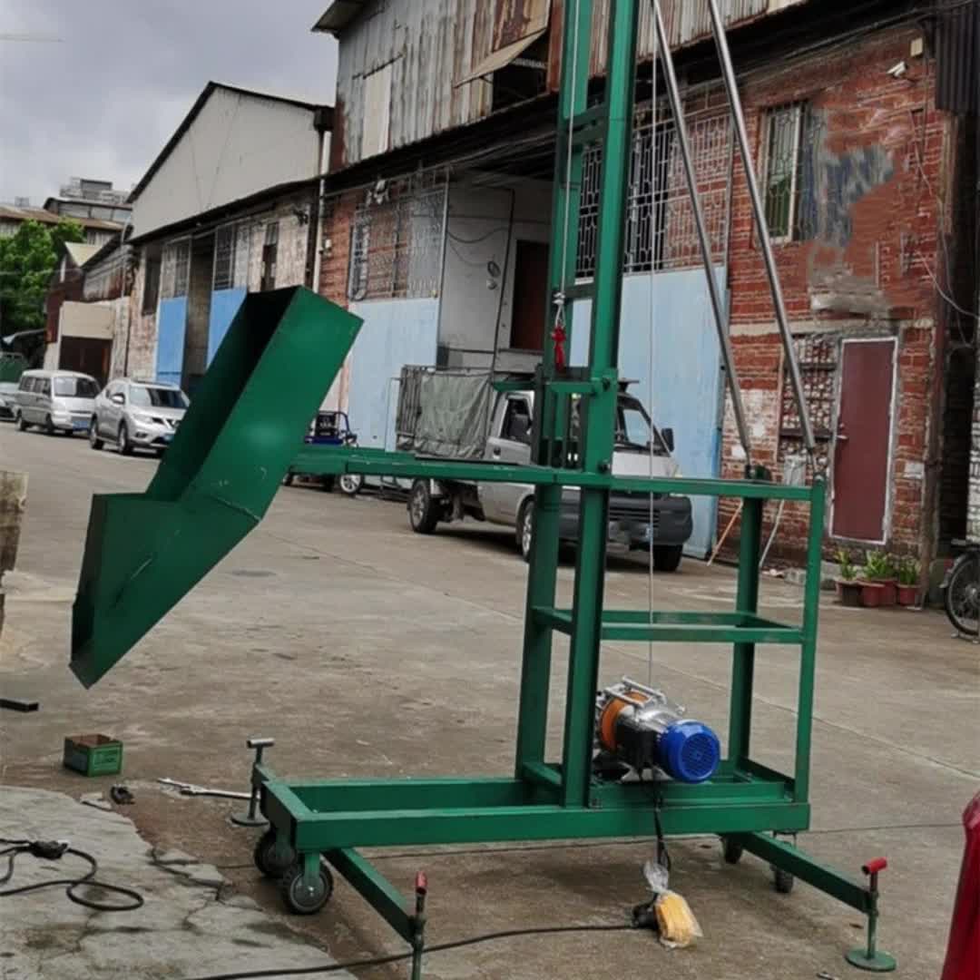 施工升降机起砖机两家用捣混凝土槽钢梁柱堵柱机快速倒柱提升机4272
