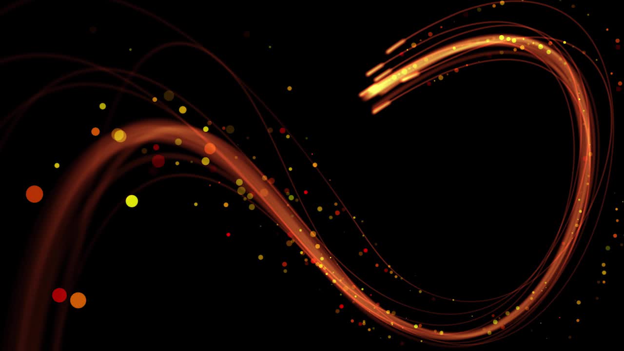 粒子光束轨迹装饰素材