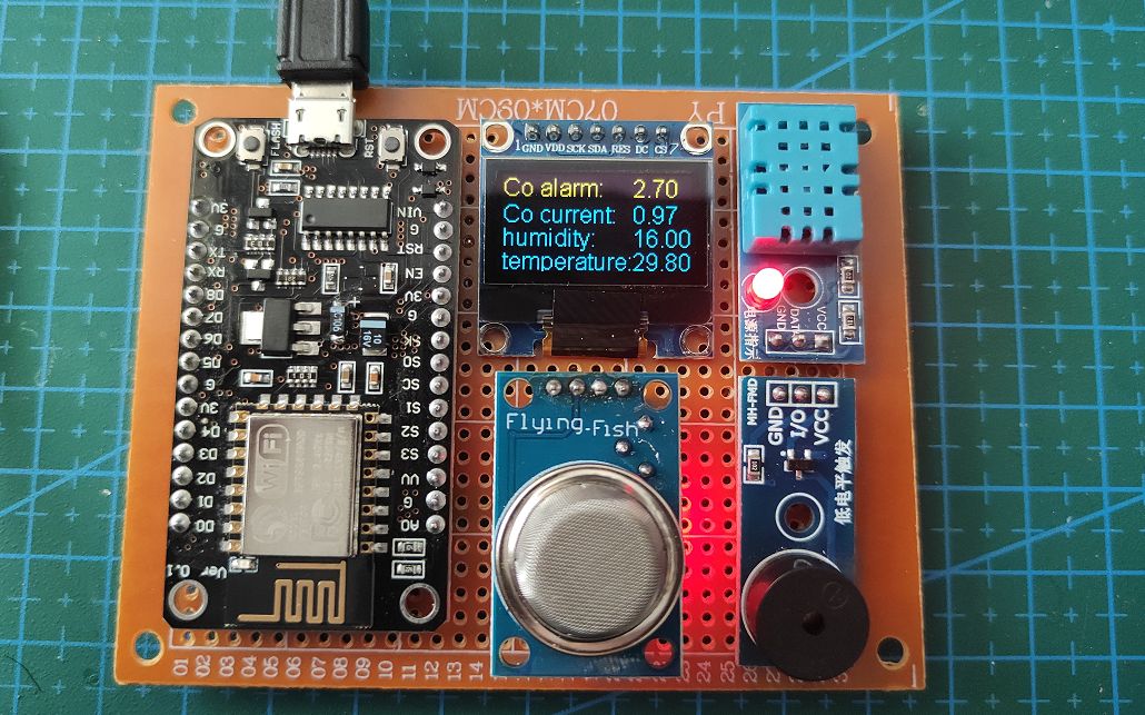 【开源】基于esp8266、dht11、MQ2、oled的 CO 可燃气检测系统设计哔哩哔哩bilibili