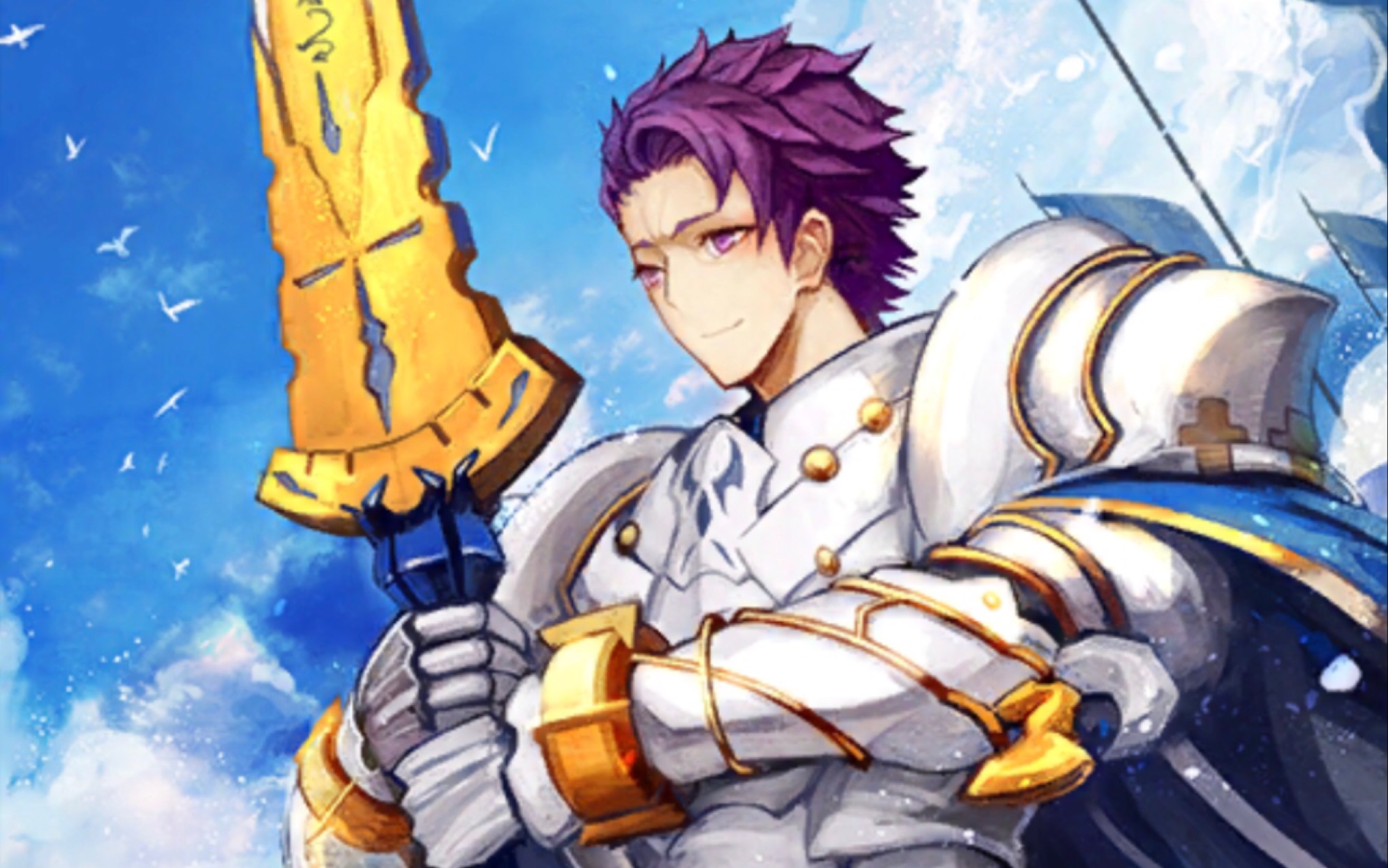 fgo-兰斯洛特saber(剑兰)灵基再临鉴赏r2宝具鉴赏_哔哩哔哩 (゜-゜)つ