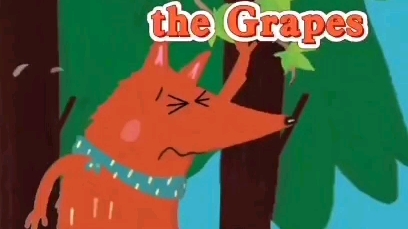 [图]嘉陵区太和乡小学六年级杨晨琳《The fox and the Grapes》