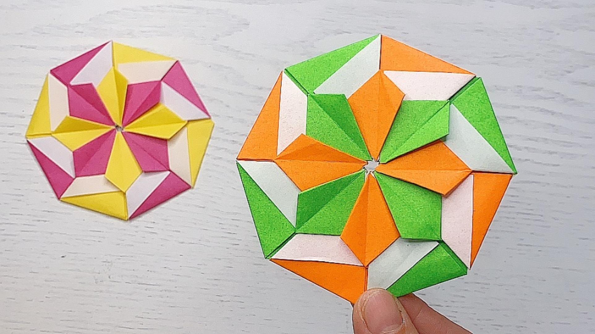 圆盘飞镖折纸教程