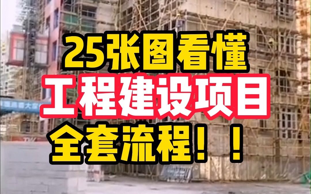 25张图看懂工程建设项目全套流程哔哩哔哩bilibili