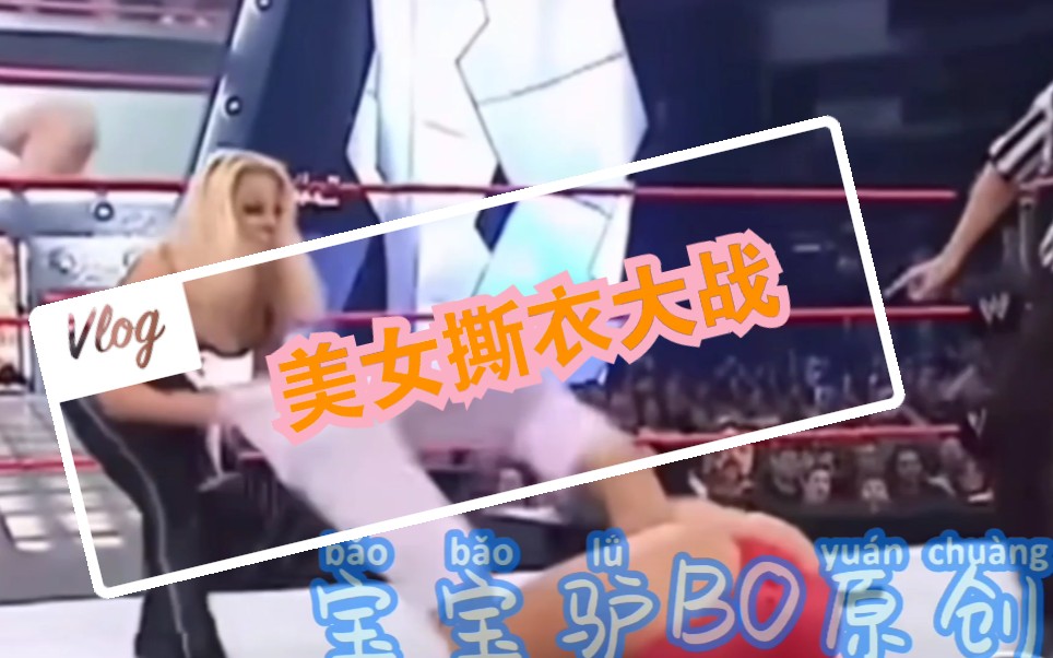 WWE美女撕衣大战哔哩哔哩bilibili