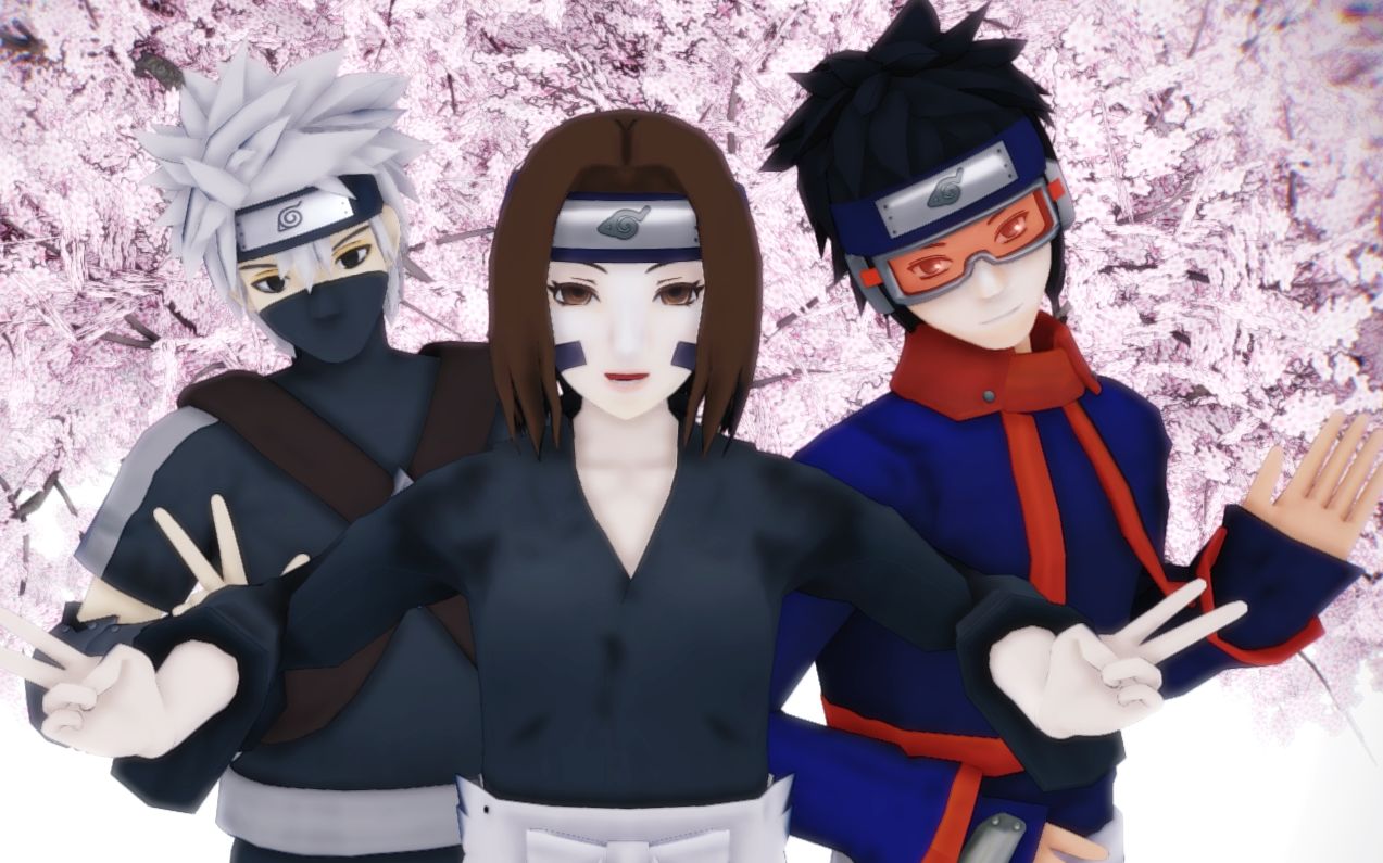 火影mmd水门班的shapeofyou恭喜三位小可爱聚在一起w