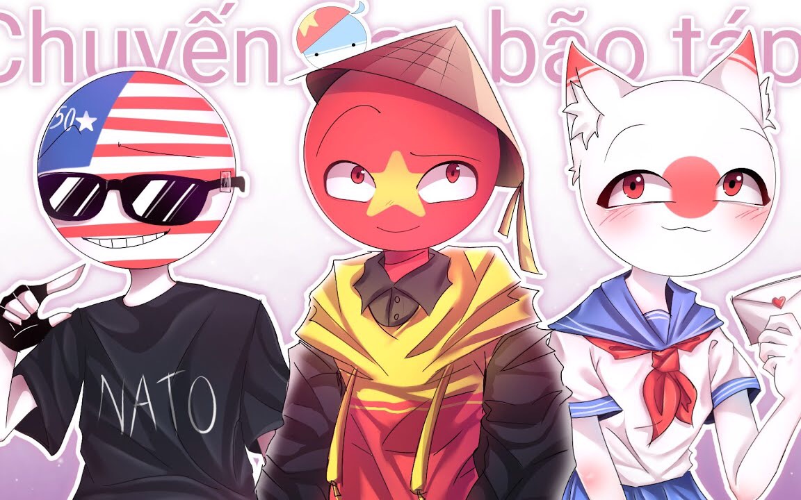 [图]Chuyến bay bão táp countryhumans Việt Nam Japan America.