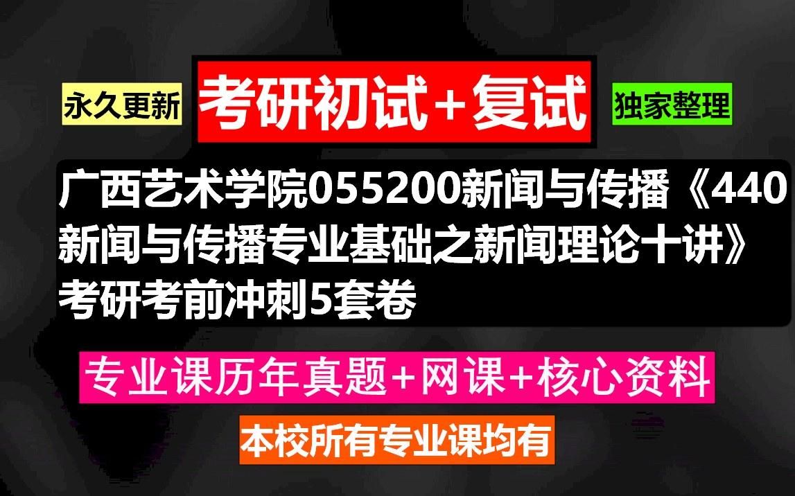 [图]广西艺术学院055200新闻与传播《440新闻与传播专业基础之新闻理论十讲》