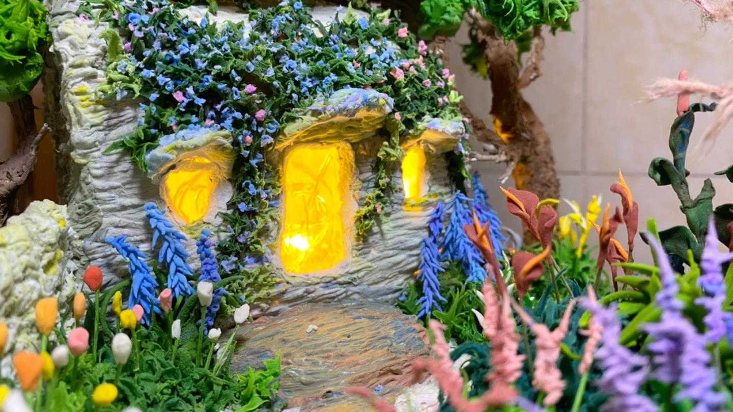 手工制作轻粘土 艺术品 微缩景观设计_哔哩哔哩_bilibili