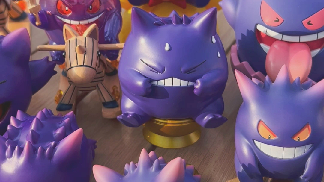 各种造型的耿鬼手办gk,sun工作室耿鬼