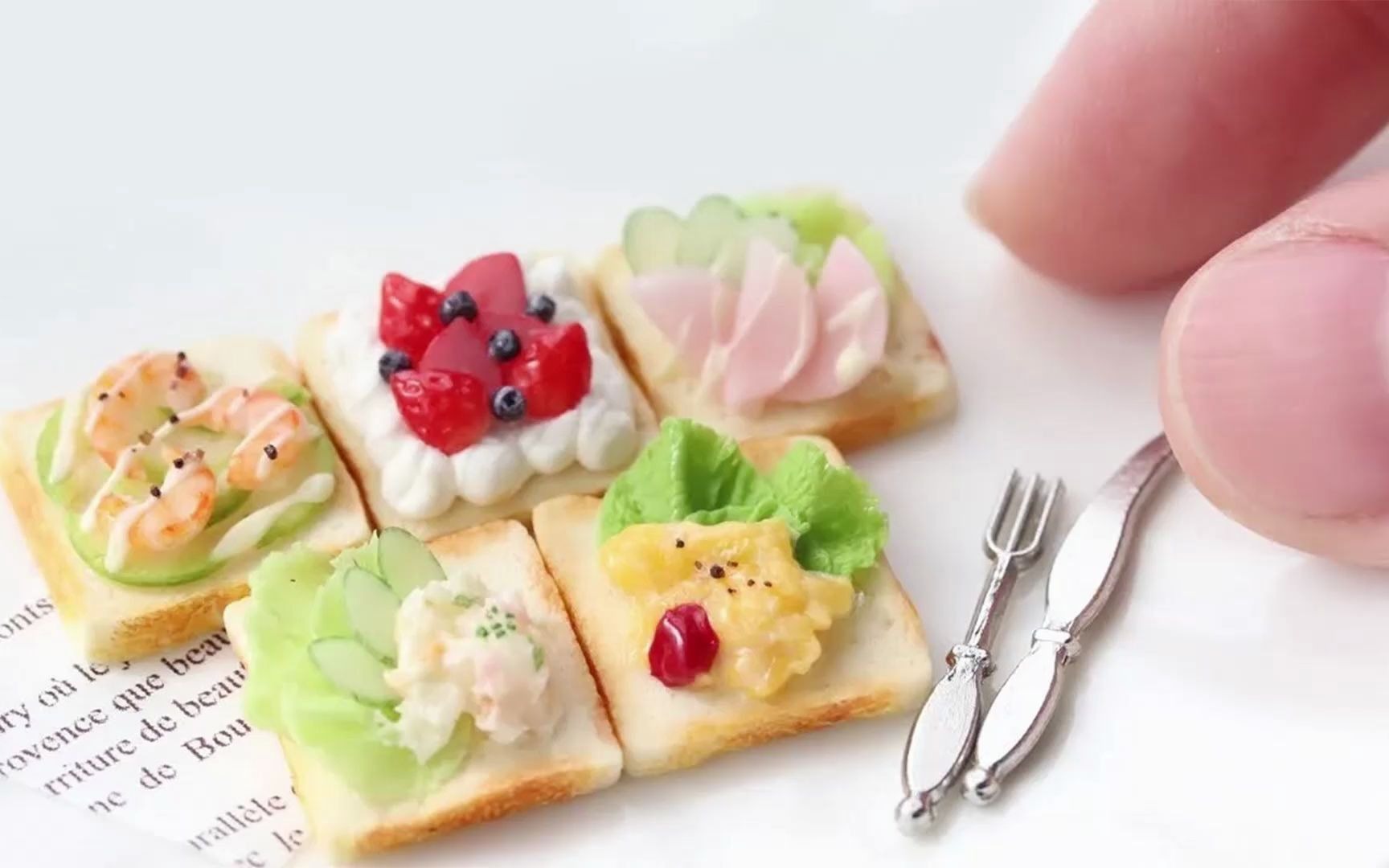 创意粘土手工教程用树脂粘土做迷你日本寿司教程