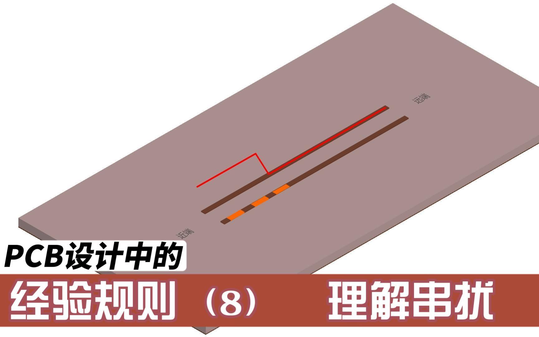 PCB中走线的串扰很难理解吗?看完这个视频就不会啦!哔哩哔哩bilibili