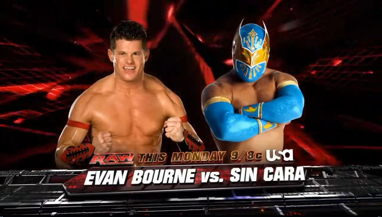 RAW JUNE 27, 2011 Sin Cara vs. Evan Bourne No Count Out Match哔哩哔哩bilibili