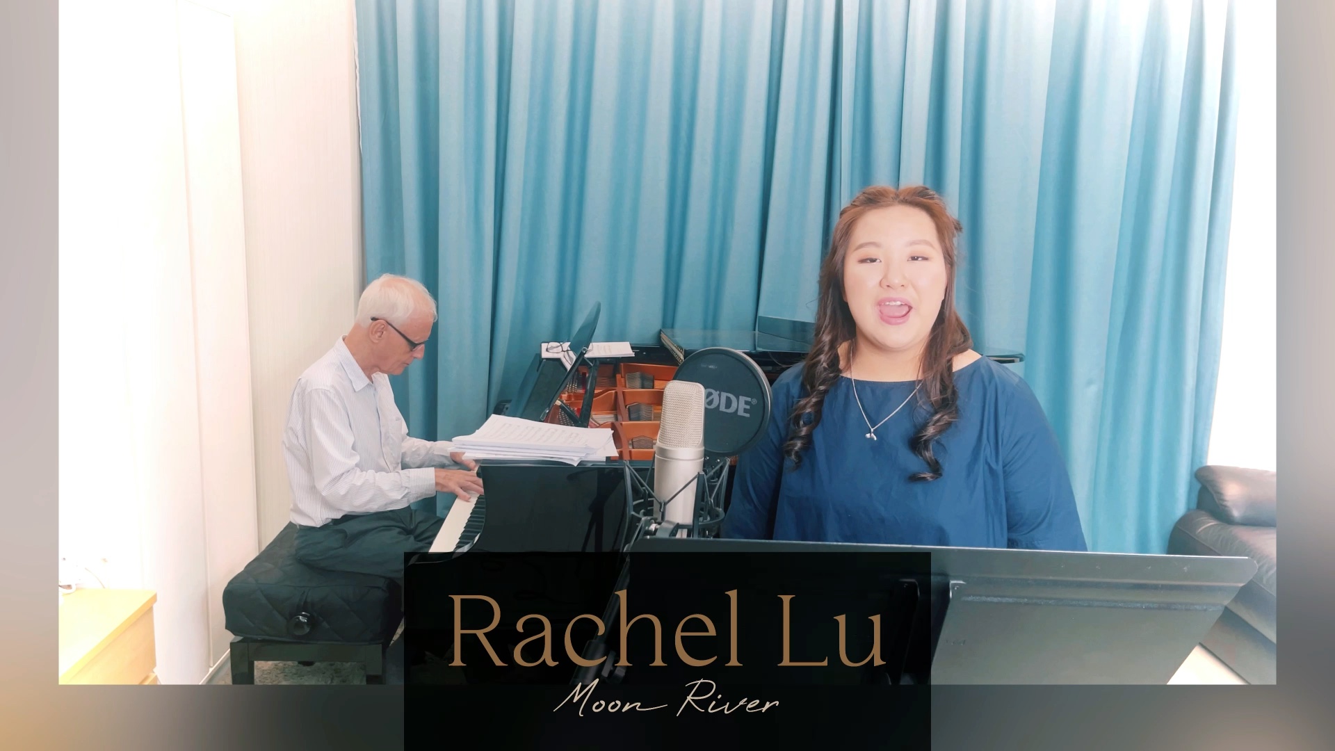 [图]穗秋與比得 | 月河 | 14 岁女高音 | Rachel Lu & Peter Lally | Moon River