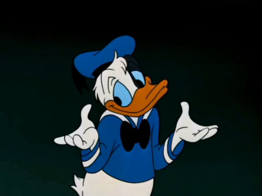 迪士尼动画唐老鸭帆布背鸭