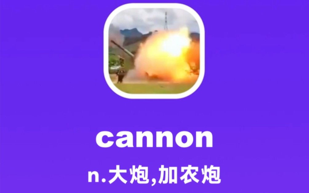 cannon:大炮、加农炮哔哩哔哩bilibili